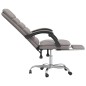 vidaXL Silla de oficina reclinable con masaje tela gris taupé vidaXL Silla de oficina reclinable con masaje tela gris taupé