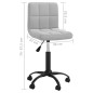 vidaXL Sillas de comedor giratorias 4 uds de terciopelo gris claro vidaXL Sillas de comedor giratorias 4 uds de terciopelo gris claro