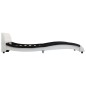 vidaXL Estructura de cama de cuero sintético blanco y negro 140x200 cm vidaXL Estructura de cama de cuero sintético blanco y negro 140x200 cm