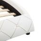 vidaXL Estructura de cama de cuero sintético blanco 140x200 cm vidaXL Estructura de cama de cuero sintético blanco 140x200 cm