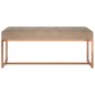 vidaXL Banco de terciopelo beige 110x36x45 cm