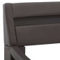 vidaXL Estructura de cama con LED cuero sintético gris 100x200 cm vidaXL Estructura de cama con LED cuero sintético gris 100x200 cm