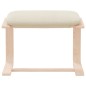 vidaXL Reposapiés de tela crema 51x41x40 cm vidaXL Reposapiés de tela crema 51x41x40 cm