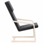vidaXL Sillón de relax de tela negro vidaXL Sillón de relax de tela negro