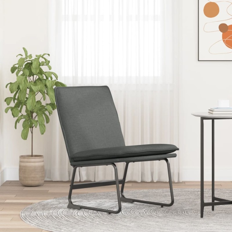 vidaXL Sillón de relax tela gris oscuro 52x75x76 cm vidaXL Sillón de relax tela gris oscuro 52x75x76 cm