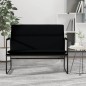 vidaXL Banco de tela negro 100x64x80 cm vidaXL Banco de tela negro 100x64x80 cm