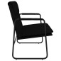 vidaXL Banco de tela negro 100x64x80 cm vidaXL Banco de tela negro 100x64x80 cm