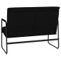 vidaXL Banco de tela negro 100x64x80 cm vidaXL Banco de tela negro 100x64x80 cm