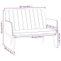vidaXL Banco de cuero sintético color capuchino 107x80x81 cm vidaXL Banco de cuero sintético color capuchino 107x80x81 cm