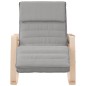 vidaXL Silla mecedora de tela gris claro vidaXL Silla mecedora de tela gris claro