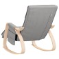 vidaXL Silla mecedora de tela gris claro vidaXL Silla mecedora de tela gris claro