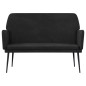 vidaXL Banco de terciopelo negro 108x79x79 cm vidaXL Banco de terciopelo negro 108x79x79 cm