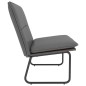 vidaXL Banco de cuero sintético gris 100x75x76 cm vidaXL Banco de cuero sintético gris 100x75x76 cm