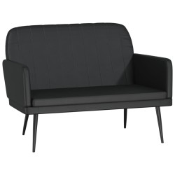 vidaXL Banco de cuero sintético negro 107x80x81 cm
