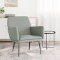 vidaXL Sillón de terciopelo gris claro 62x79x79 cm vidaXL Sillón de terciopelo gris claro 62x79x79 cm