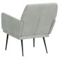 vidaXL Sillón de terciopelo gris claro 62x79x79 cm vidaXL Sillón de terciopelo gris claro 62x79x79 cm