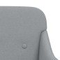 vidaXL Sillón de tela gris claro 63x76x80 cm