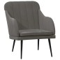 vidaXL Sillón de terciopelo gris oscuro 63x76x80 cm vidaXL Sillón de terciopelo gris oscuro 63x76x80 cm