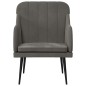 vidaXL Sillón de terciopelo gris oscuro 63x76x80 cm vidaXL Sillón de terciopelo gris oscuro 63x76x80 cm