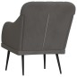 vidaXL Sillón de terciopelo gris oscuro 63x76x80 cm vidaXL Sillón de terciopelo gris oscuro 63x76x80 cm