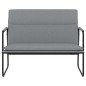 vidaXL Banco de tela gris claro 100x64x80 cm vidaXL Banco de tela gris claro 100x64x80 cm