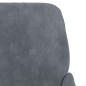 vidaXL Banco de terciopelo gris oscuro 108x79x79 cm