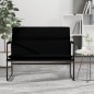 vidaXL Banco de cuero sintético negro 100x64x80 cm vidaXL Banco de cuero sintético negro 100x64x80 cm