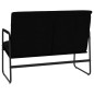 vidaXL Banco de cuero sintético negro 100x64x80 cm vidaXL Banco de cuero sintético negro 100x64x80 cm