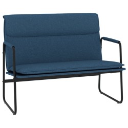 vidaXL Banco de tela azul 100x64x80 cm