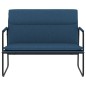 vidaXL Banco de tela azul 100x64x80 cm vidaXL Banco de tela azul 100x64x80 cm