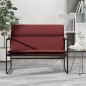 vidaXL Banco de cuero sintético rojo tinto 100x64x80 cm vidaXL Banco de cuero sintético rojo tinto 100x64x80 cm