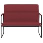 vidaXL Banco de cuero sintético rojo tinto 100x64x80 cm vidaXL Banco de cuero sintético rojo tinto 100x64x80 cm