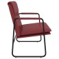 vidaXL Banco de cuero sintético rojo tinto 100x64x80 cm vidaXL Banco de cuero sintético rojo tinto 100x64x80 cm