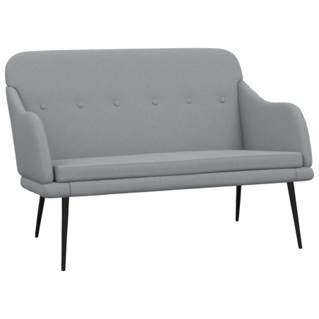 vidaXL Banco de tela gris claro 110x76x80 cm