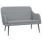 vidaXL Banco de tela gris claro 110x76x80 cm vidaXL Banco de tela gris claro 110x76x80 cm