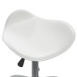 vidaXL Sillas de comedor giratorias 4 unidades cuero sintético blanco