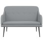 vidaXL Banco de tela gris claro 110x76x80 cm vidaXL Banco de tela gris claro 110x76x80 cm