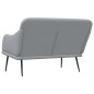 vidaXL Banco de tela gris claro 110x76x80 cm vidaXL Banco de tela gris claro 110x76x80 cm