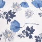 vidaXL Silla tapizada de tela con estampado de flores azul vidaXL Silla tapizada de tela con estampado de flores azul
