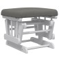 vidaXL Sillón de lactancia con taburete tela gris oscuro vidaXL Sillón de lactancia con taburete tela gris oscuro