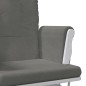 vidaXL Sillón de lactancia con taburete tela gris oscuro vidaXL Sillón de lactancia con taburete tela gris oscuro