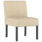 vidaXL Silla tapizada de tela crema vidaXL Silla tapizada de tela crema