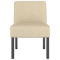 vidaXL Silla tapizada de tela crema vidaXL Silla tapizada de tela crema