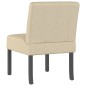 vidaXL Silla tapizada de tela crema vidaXL Silla tapizada de tela crema