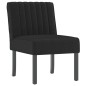 vidaXL Silla tapizada de terciopelo negro vidaXL Silla tapizada de terciopelo negro