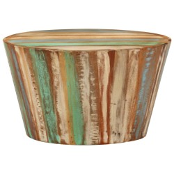 vidaXL Mesa de centro de madera maciza reciclada Ø52x30 cm