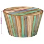 vidaXL Mesa de centro de madera maciza reciclada Ø52x30 cm vidaXL Mesa de centro de madera maciza reciclada Ø52x30 cm