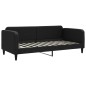 vidaXL Sofá cama tela negro 90x200 cm vidaXL Sofá cama tela negro 90x200 cm