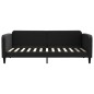 vidaXL Sofá cama tela negro 90x200 cm vidaXL Sofá cama tela negro 90x200 cm