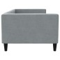 vidaXL Sofá cama tela gris claro 90x200 cm vidaXL Sofá cama tela gris claro 90x200 cm
